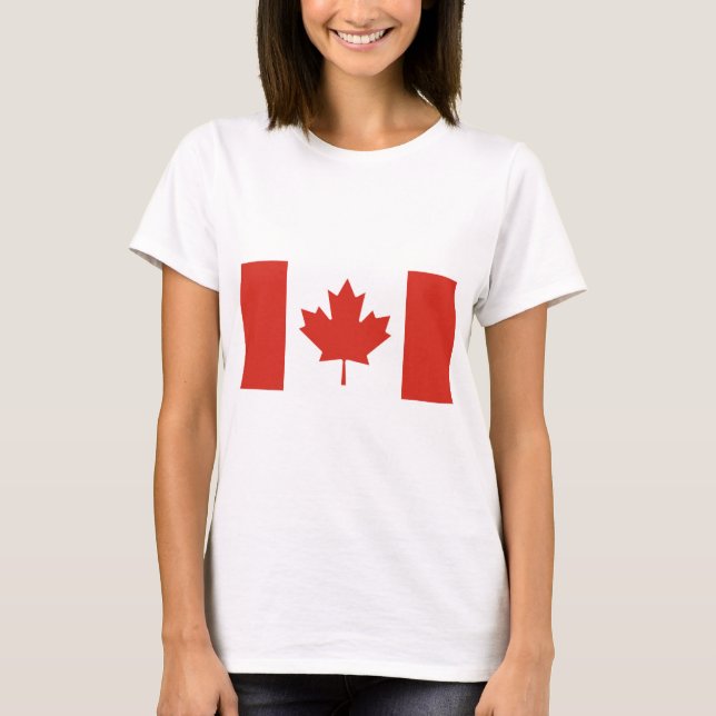 Camiseta Bandeira Canadiana (Maple Leaf) (Canadá) (Frente)