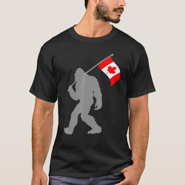 Camiseta Bandeira Canadiana No Canadá (Frente)