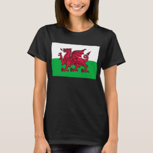 Camiseta Bandeira Celta do Dragão Vermelho do País de Gales