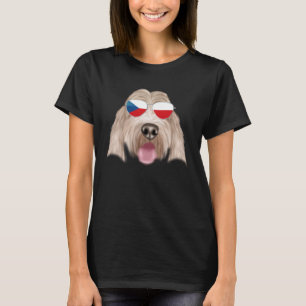 Camiseta Bandeira Checa Grand Basset Griffon Vendeen Repúbl