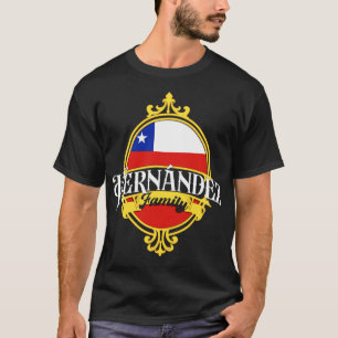 Camiseta Bandeira Chile da Família Hernandez