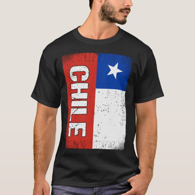 Camiseta Bandeira chilena Chile (Frente)