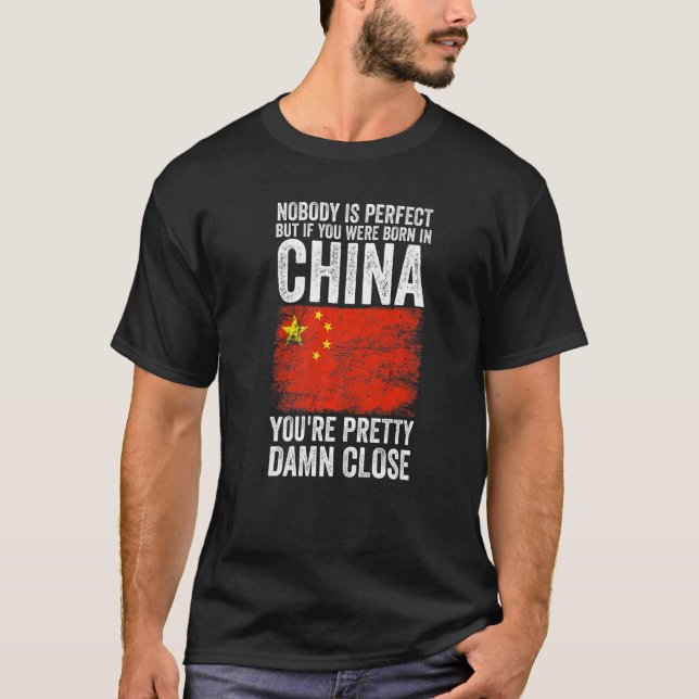 Camiseta Bandeira Chinesa da China (Frente)