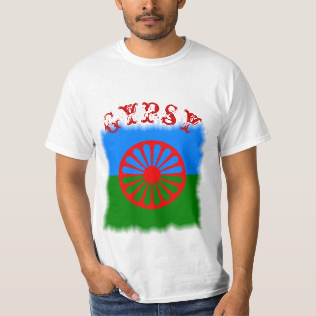 Camiseta Bandeira cigana T-Shirt (Frente)