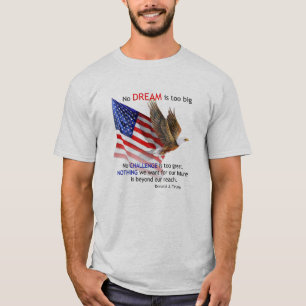 Camiseta Bandeira & citações do trunfo de Eagle Donald J