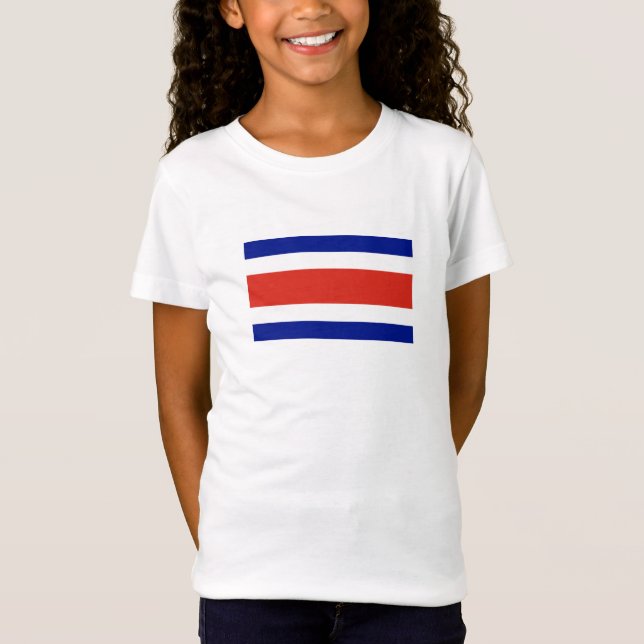 Camiseta Bandeira Civil da Costa Rica (Frente)
