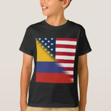 Bandeira Colombiana Americana | Half Colombia USA