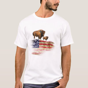 Camiseta Bandeira com búfalo