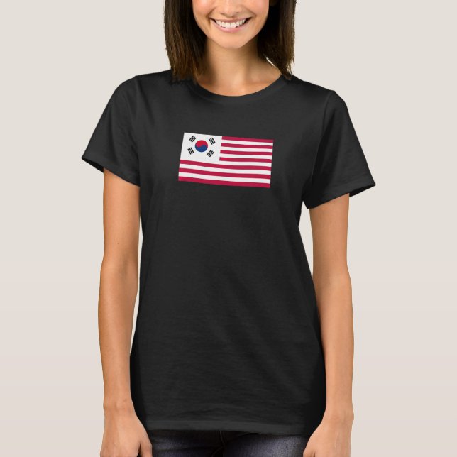 Camiseta Bandeira Coreana Americana (Frente)
