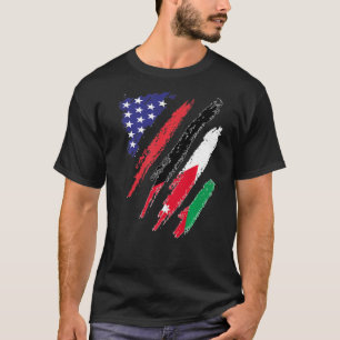 Camiseta Bandeira Crescente dos EUA Patriota Mo