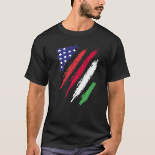 Camiseta Bandeira Crescida Americana Hungria EUA Patriota H