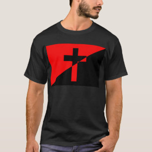 Camiseta Bandeira Cristã Anarquista Anarquista do Cristian
