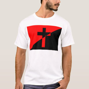 Camiseta Bandeira Cristã Anarquista Anarquista do Cristiani