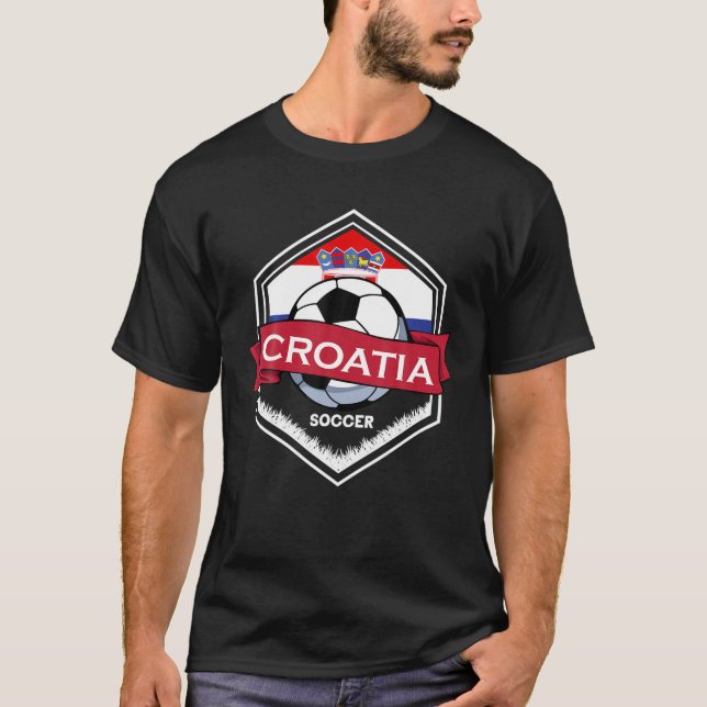 Camiseta Bandeira Croácia Futebol Vintage Fan Team Prid (Frente)