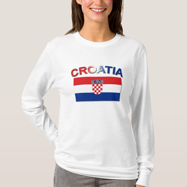 Camiseta Bandeira croata 2 (Frente)
