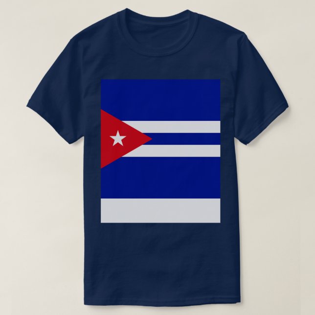 Camiseta Bandeira Cuba (Frente do Design)