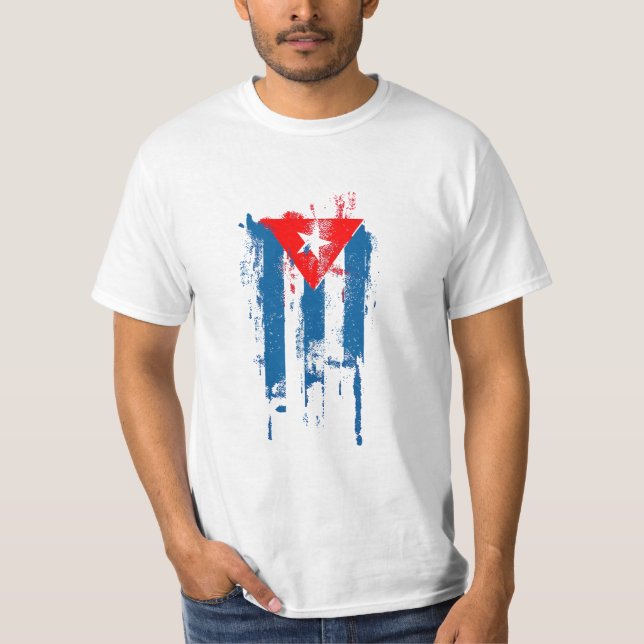 Camiseta Bandeira Cubana (Frente)