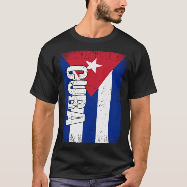 Camiseta Bandeira cubana (Frente)