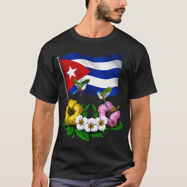 Camiseta Bandeira Cubana (Frente)