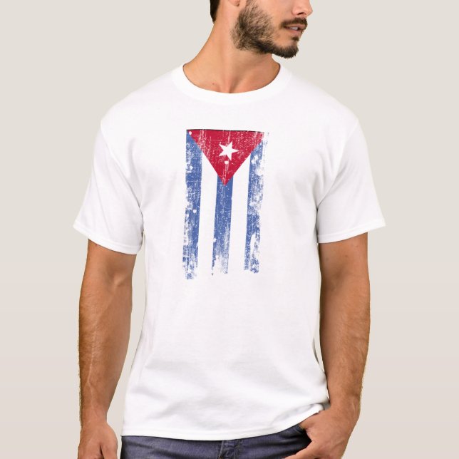 Camiseta Bandeira cubana (Frente)