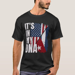 Camiseta Bandeira Cubana Americana de Orgulho Cubano