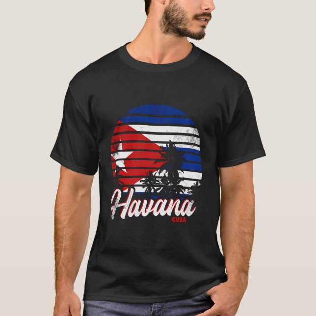 Camiseta Bandeira Cubana Havana (Frente)