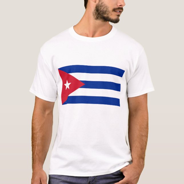 Camiseta Bandeira Cubana, Havana, Fidel Castro, Che Guevara (Frente)