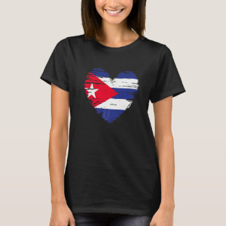 Camiseta Bandeira cubana, orgulho cubano do coração de Cuba