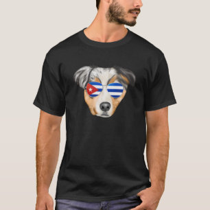 Camiseta Bandeira cubana - Pastor australiano - Golpe cuban