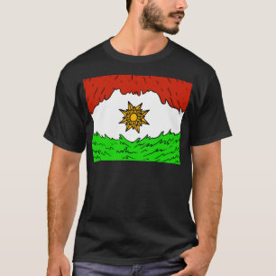 Camiseta Bandeira Curda. Curdistão.