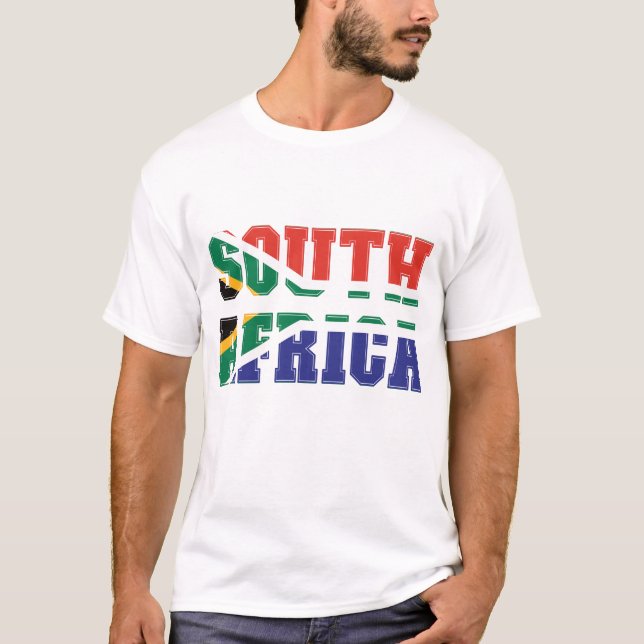 Camiseta Bandeira da África do Sul (Frente)