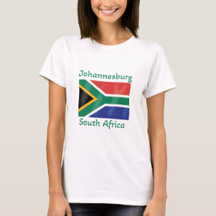 Camiseta Bandeira da África do Sul de Joanesburgo