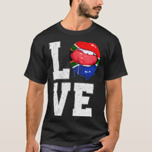 Camiseta Bandeira da África do Sul Fã de Futebol Amor Camis