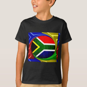 Camiseta Bandeira da África do Sul: Motif Dinâmico de Rodov