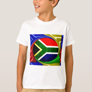 Camiseta Bandeira da África do Sul: Motif Dinâmico de Rodov