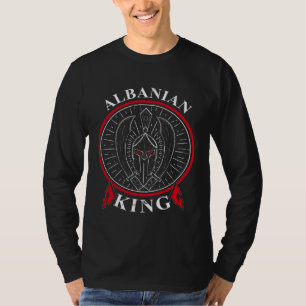 Camiseta Bandeira da Águia da Albânia Kosovo Rei Albanês