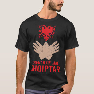 Camiseta Bandeira da Águia da Albânia Kosovo Shqiptar Krena