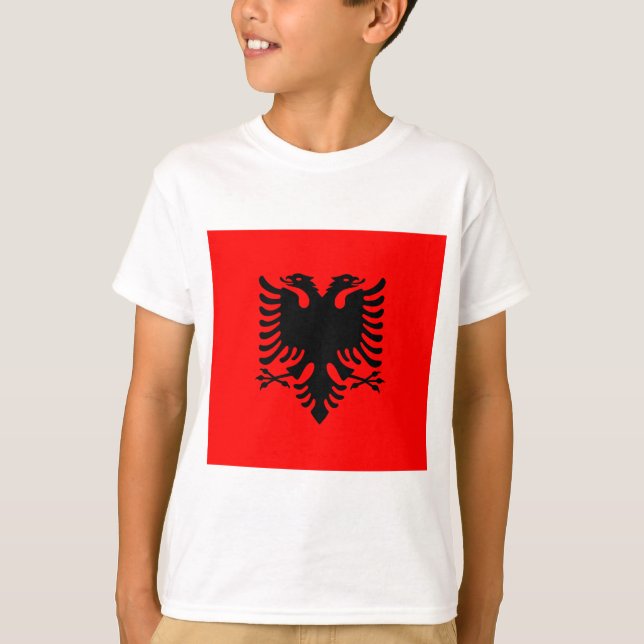 Camiseta Bandeira da Albânia (Frente)