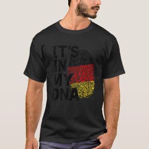 Camiseta Bandeira da Alemanha Está No Meu Dna Raízes Alemãs