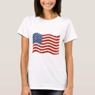 Camiseta bandeira da américa