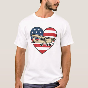 Camiseta bandeira da américa da trena