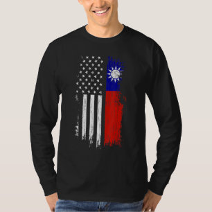 Camiseta Bandeira da América de Taiwan - Pride Taiwan EUA