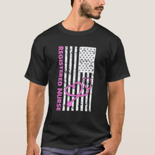 Camiseta Bandeira da América Enfermagem Enfermeira Patrióti