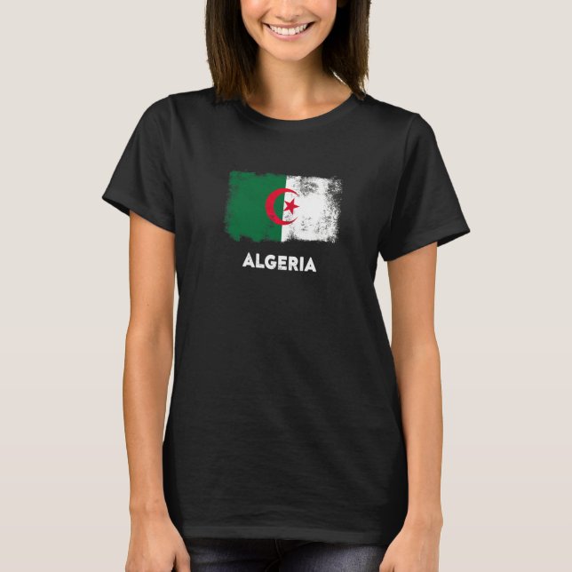 Camiseta Bandeira da Argélia   (Frente)