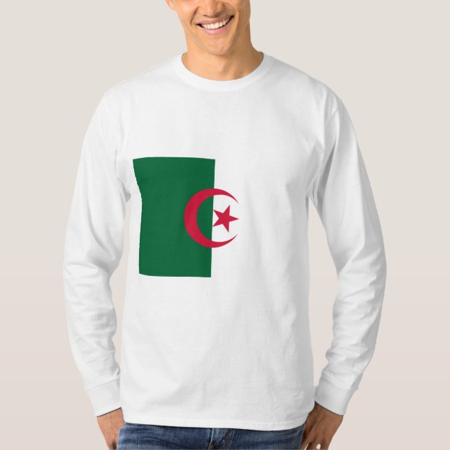 Camiseta Bandeira da Argélia (Frente)
