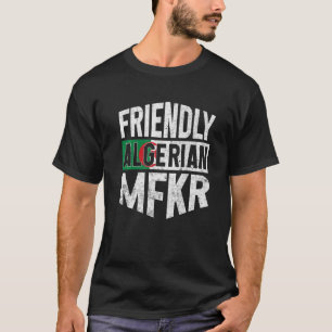 Camiseta Bandeira da Argélia Homens e Mulheres Argelinos Or