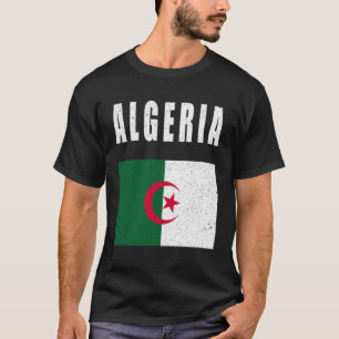 Camiseta Bandeira da Argélia Orgulho Argelino Patriótico Fe