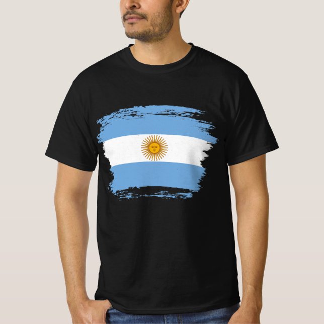 Camiseta bandeira da Argentina (Frente)