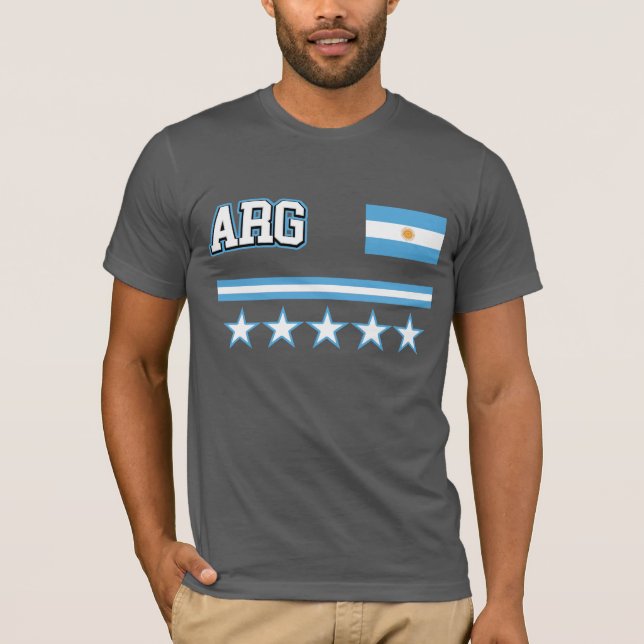 Camiseta Bandeira da Argentina (Frente)