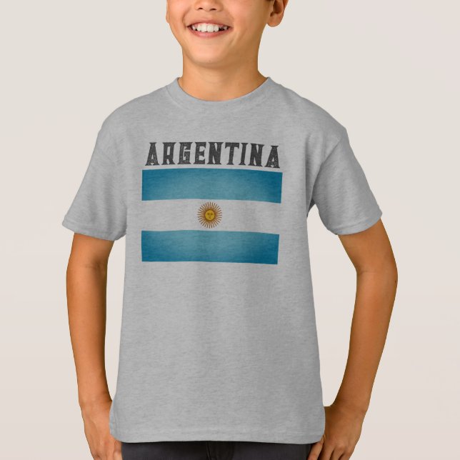 Camiseta Bandeira da Argentina (Frente)